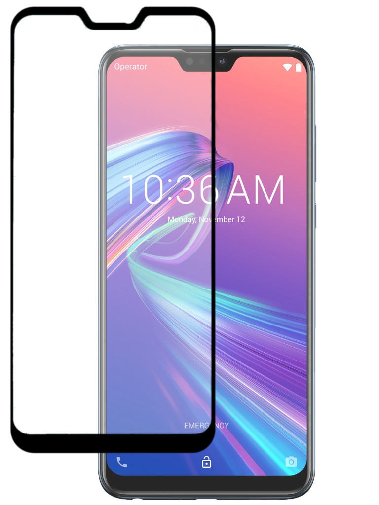 фото Аксессуар Защитный экран Red Line для ASUS ZenFone Max Pro M2 ZB631KL Full Screen Tempered Glass Full Glue Black УТ000016773