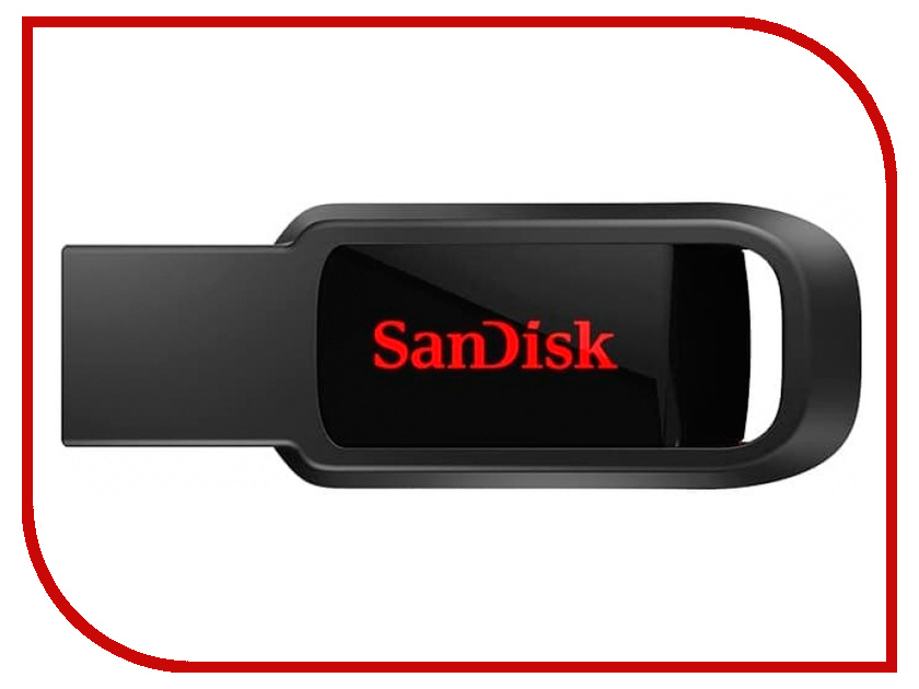 фото USB Flash Drive 16Gb - Sandisk Cruzer Spark Black-Red SDCZ61-016G-G35