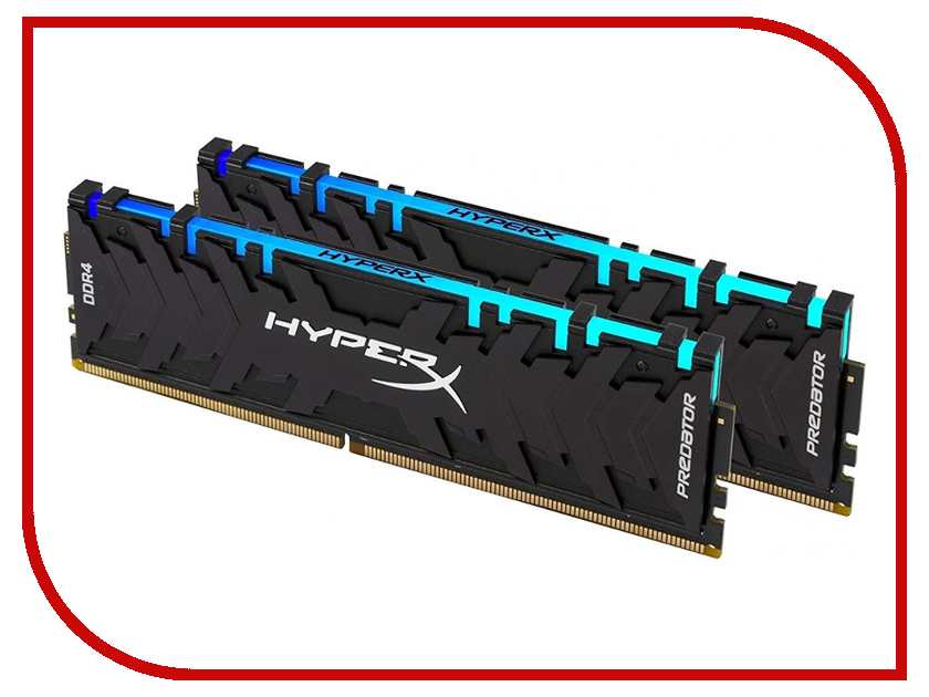 фото Модуль памяти Kingston HyperX Predator DDR4 DIMM 4000MHz PC4-32000 CL19 - 16Gb KIT (2x8Gb) HX440C19PB3AK2/16