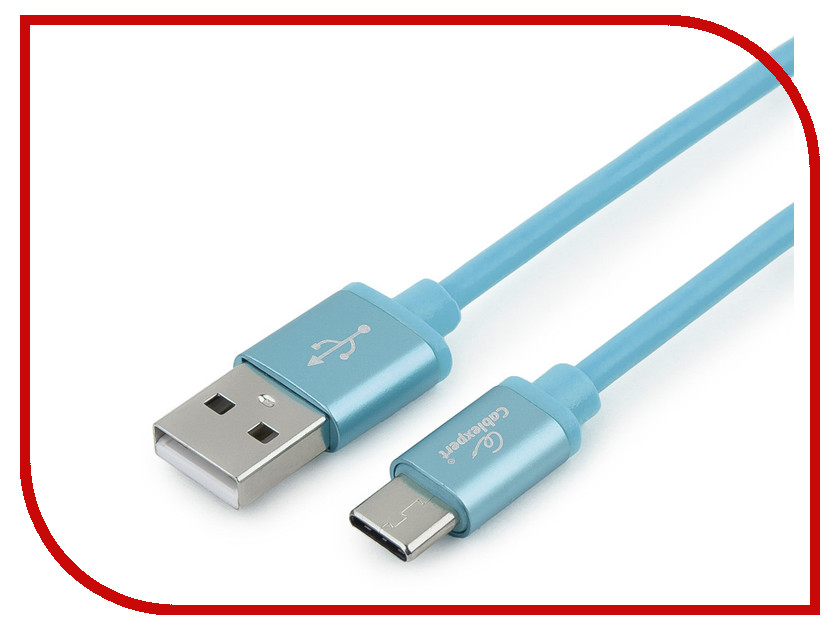 

Аксессуар Gembird Cablexpert Silver Series USB 2.0 - USB Type-C 1m Blue CC-S-USBC01Bl-1M, CC-S-USBC01Bl-1M