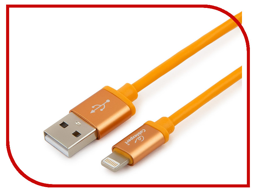 

Аксессуар Gembird Cablexpert Silver Series USB - Lightning 1m Orange CC-S-APUSB01O-1M, CC-S-APUSB01O-1M