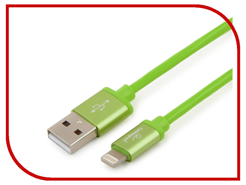 

Аксессуар Gembird Cablexpert Silver Series USB - Lightning 1m Green CC-S-APUSB01Gn-1M, CC-S-APUSB01Gn-1M