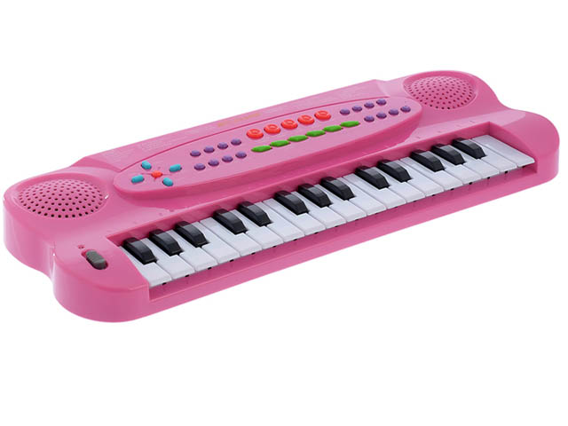 фото Детский музыкальный инструмент СИМА-ЛЕНД Синтезатор с микрофоном Музыкант Pink 1716774