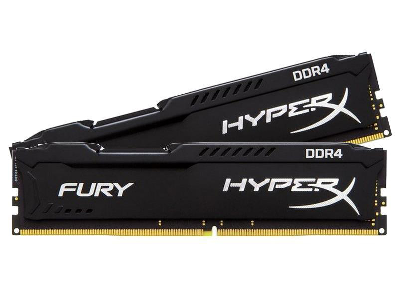 фото Модуль памяти Kingston HyperX Fury Black DDR4 DIMM 2933MHz PC4-23466 CL17 - 16Gb KIT (2x8GB) HX429C17FB2K2/16