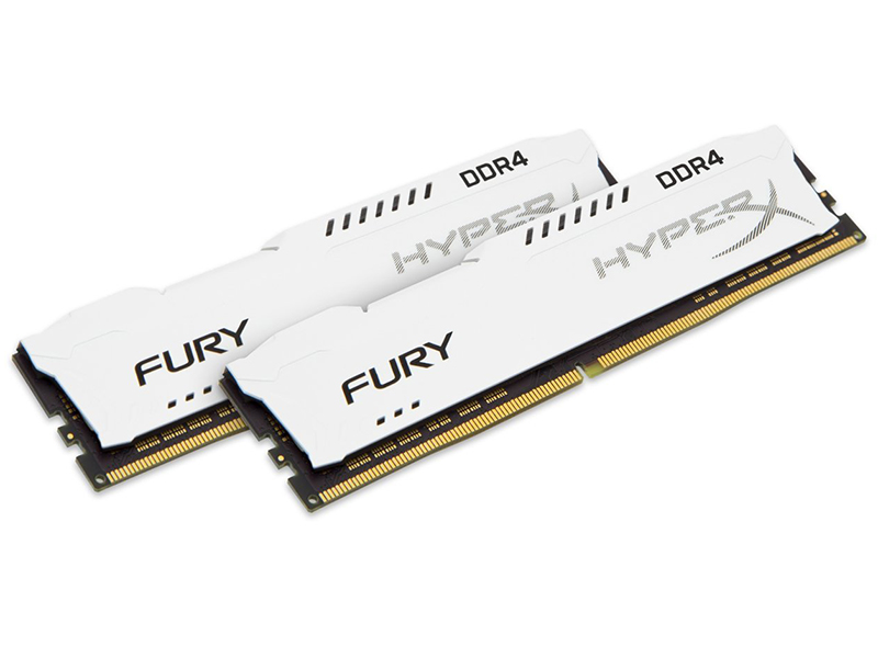 фото Модуль памяти Kingston HyperX Fury White DDR4 DIMM 3200MHz PC4-25600 CL18 - 16Gb KIT (2x8Gb) HX432C18FW2K2/16