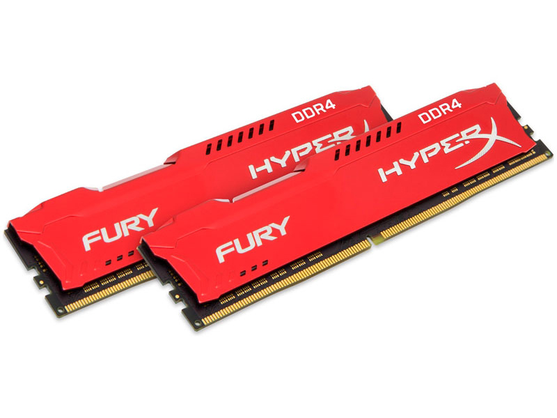 фото Модуль памяти Kingston HyperX Fury Red DDR4 DIMM 3200MHz PC4-25600 CL18 - 16Gb KIT (2x8Gb) HX432C18FR2K2/16