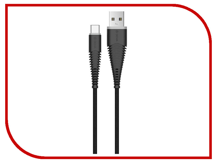 фото Аксессуар Devia Fish 1 USB - USB-C 1.5m Black 22267