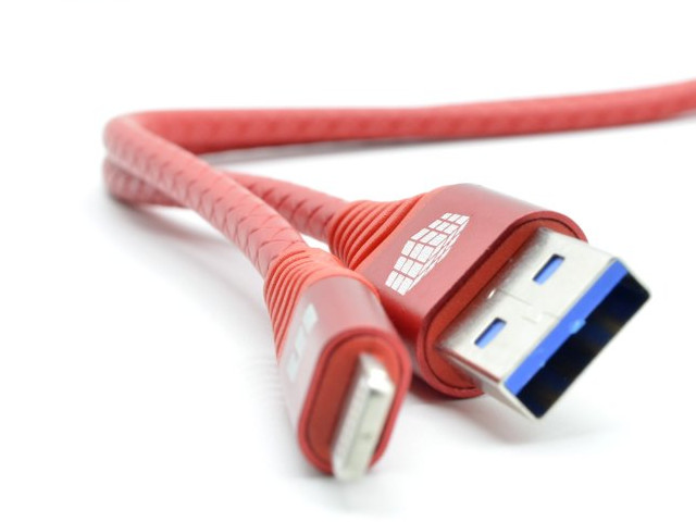фото Аксессуар Innovation A1I-Cobra Lightning - USB 3A 1m Red 13189