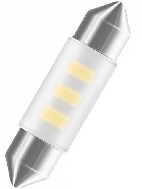 

Лампа OSRAM C5W 12V-0.5W SV8.5-35/11 LED 6000K (1 штука) 6436CW-01B, 6436CW-01B