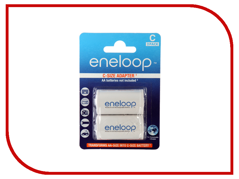 

Аксессуар C - Panasonic Eneloop Ni-MH (2 шт) BQ-BS2E/2E, Eneloop