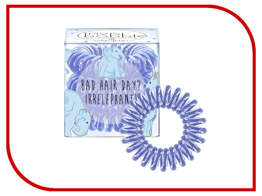 

Резинки для волос Invisibobble Original Bad Hair Day Irrelephant! 3 штуки 3075, Original