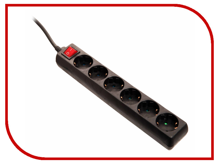 

Удлинитель Schwabe 6 Sockets 5m Black 11672AS, 11672AS