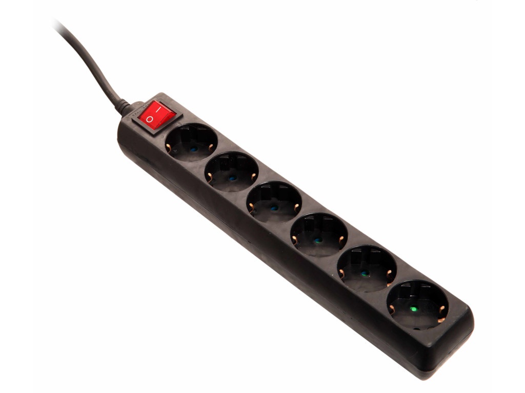 

Удлинитель Schwabe 6 Sockets 5m Black 11672AS, 11672AS
