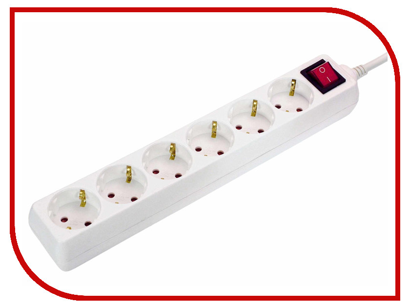 

Удлинитель Schwabe 6 Sockets 5m White 11671AS, 11671AS