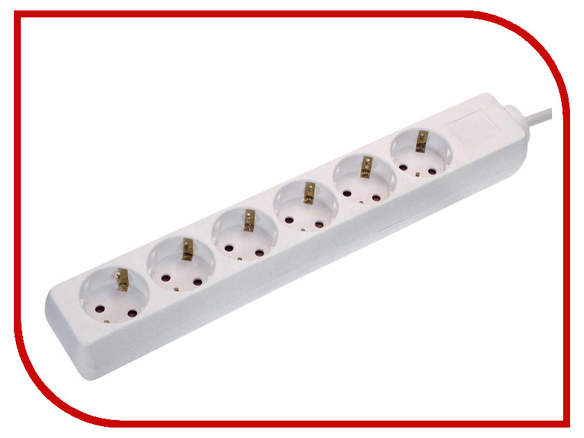 

Удлинитель Schwabe 6 Sockets 3m White 11631AS, 11631AS