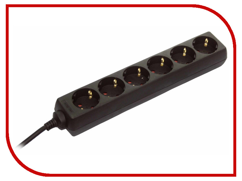 

Удлинитель Schwabe 6 Sockets 1.4m Black 11612AS, 11612AS
