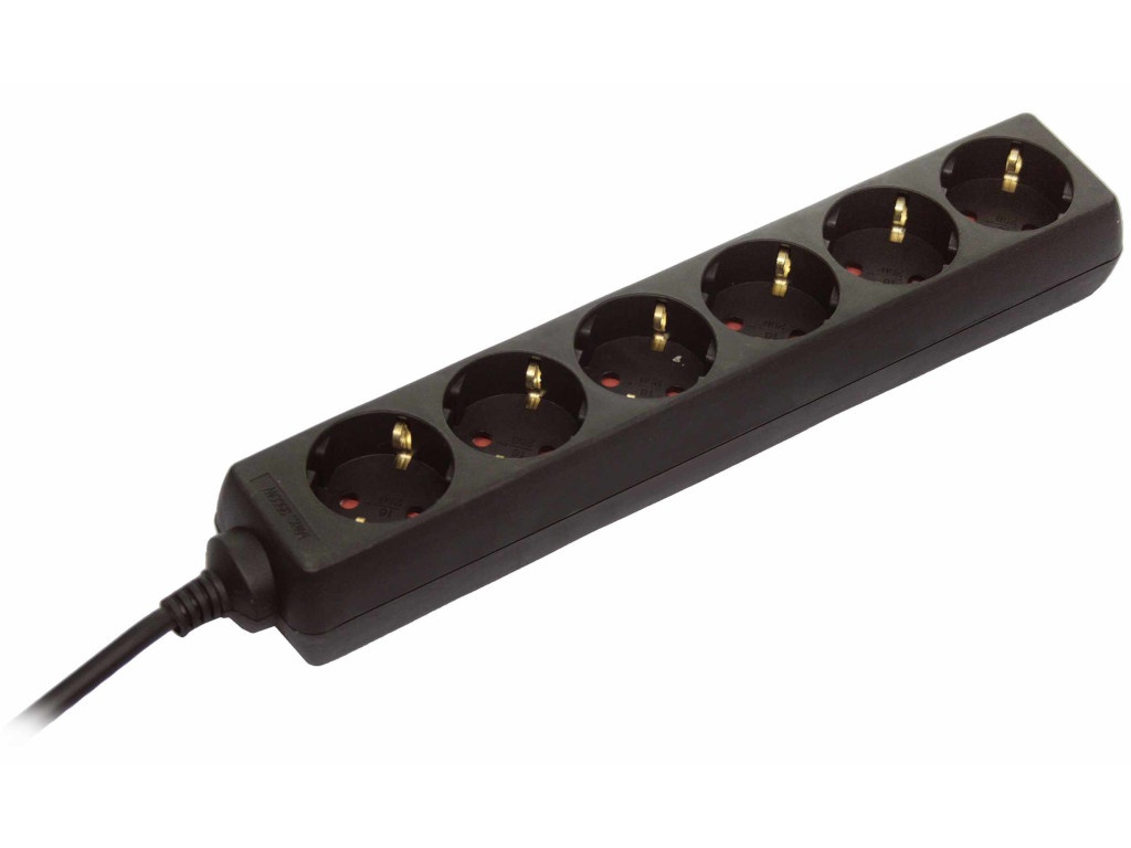 

Удлинитель Schwabe 6 Sockets 1.4m Black 11612AS, 11612AS
