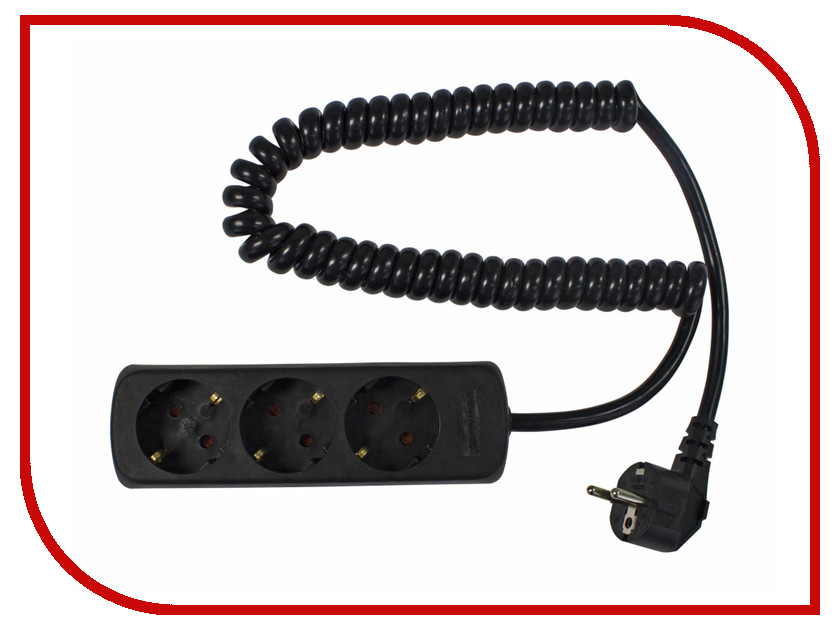

Удлинитель Schwabe 3 Sockets 2.5m Black 11432AS, 11432AS