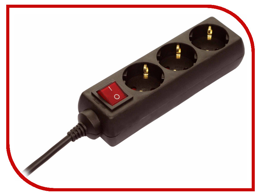 

Удлинитель Schwabe 3 Sockets 1.4m Black 11362AS, 11362AS