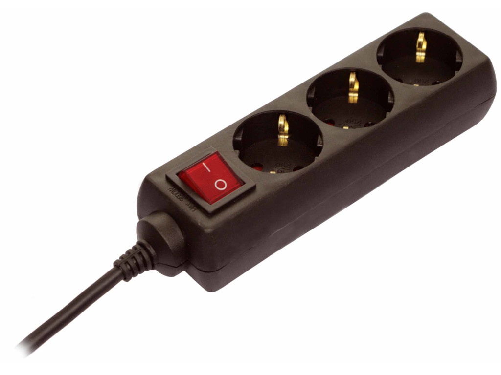

Удлинитель Schwabe 3 Sockets 1.4m Black 11362AS, 11362AS