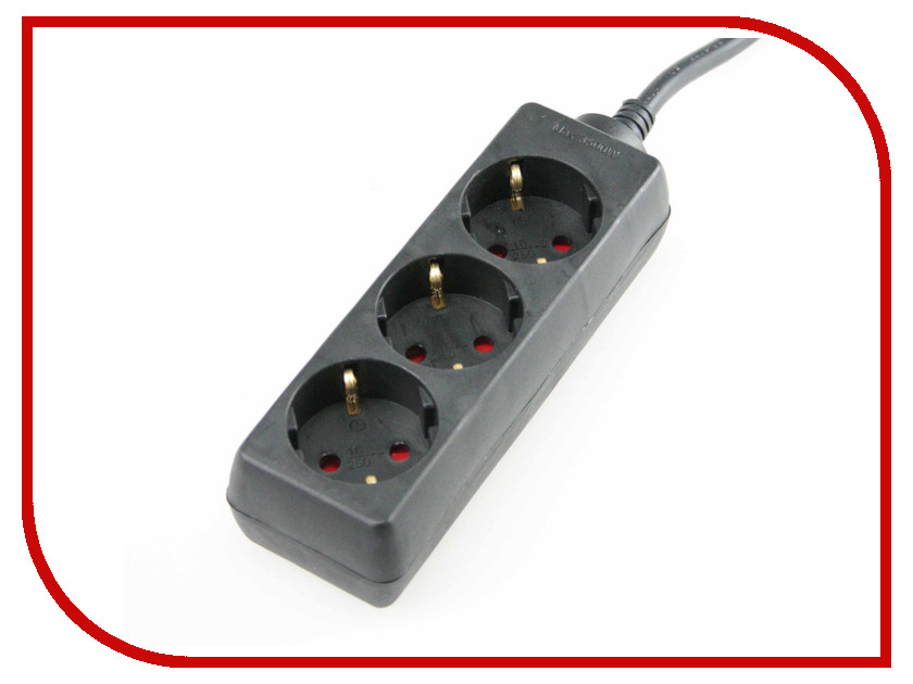 

Удлинитель Schwabe 3 Sockets 3m Black 11332AS, 11332AS