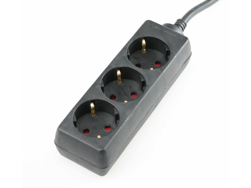 

Удлинитель Schwabe 3 Sockets 3m Black 11332AS, 11332AS