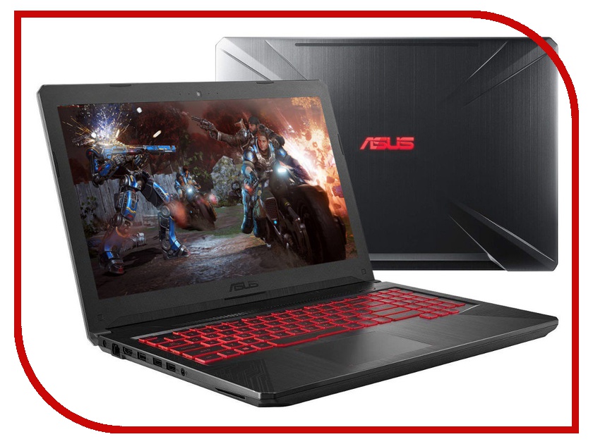 фото Ноутбук ASUS FX504GM-E4443 Metal 90NR00Q3-M09530 (Intel Core i7-8750H 2.2 GHz/16384Mb/1000Gb/nVidia GeForce GTX 1060 6144Mb/Wi-Fi/Bluetooth/Cam/15.6/1920x1080/DOS)