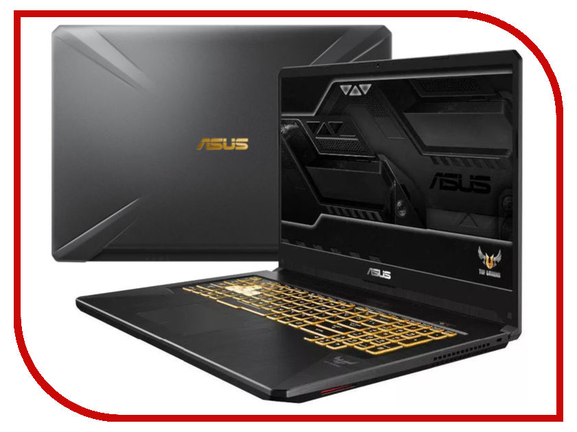 фото Ноутбук ASUS FX705GE-EW093 Gunmetal 90NR00Z1-M03660 (Intel Core i7-8750H 2.2 GHz/16384Mb/1000Gb+256Gb SSD/nVidia GeForce GTX 1050Ti 4096Mb/Wi-Fi/Bluetooth/Cam/17.3/1920x1080/DOS)