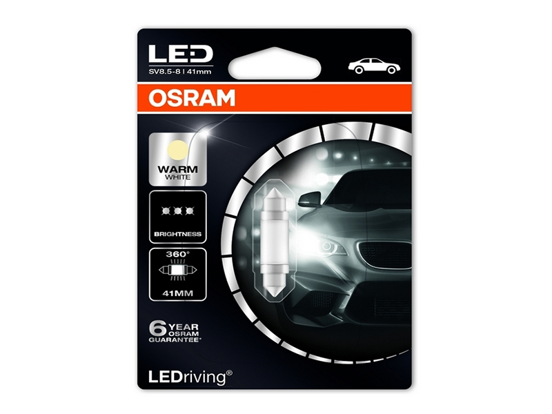 

Лампа OSRAM Fest T10.5 12V-0.5W SV8.5-31/8 (1 штукa) 6431BL-01B, 6431BL-01B