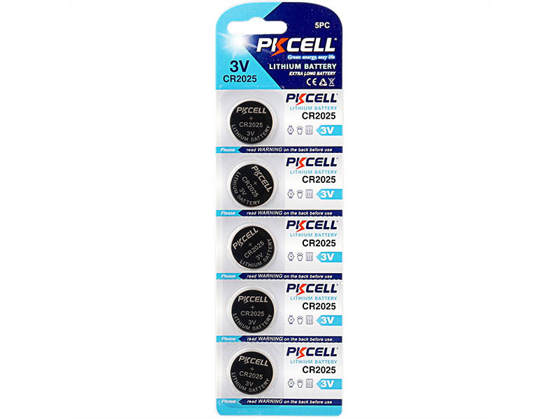 Батарейка CR2025 - Pkcell CR2025-5B (5 штук) батарейка smartbuy cr2025 литиевая sbbl 2025 5b 3v 5 шт