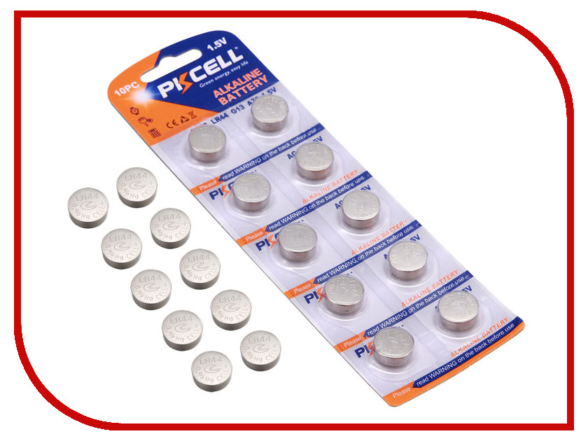 

Батарейка Pkcell LR44/AG10 AG13-10B (10 штук), AG13-10B
