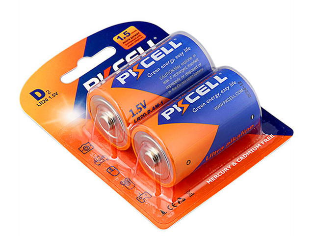 Батарейка D - Pkcell LR20-2B (2 штуки) батарейка d pkcell r20p 2b 2 штуки