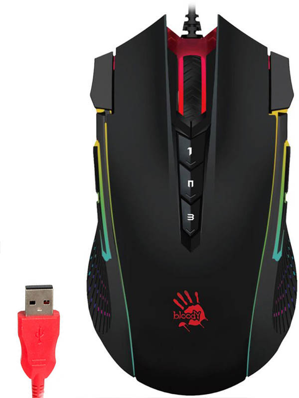 

Мышь A4Tech Bloody J90 Black, J90