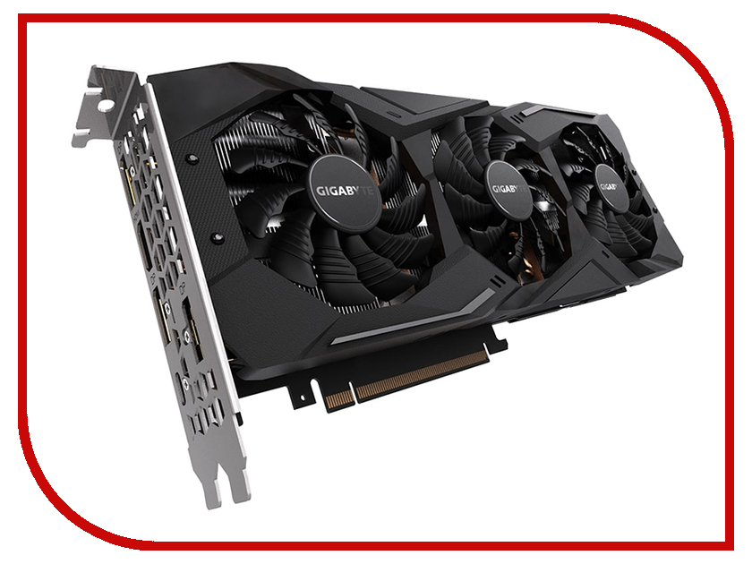 фото Видеокарта GigaByte GeForce RTX 2080 Windforce 8G 1710Mhz PCI-E 3.0 8192Mb 14000Mhz 256 bit HDMI 3xDP GV-N2080WF3-8GC