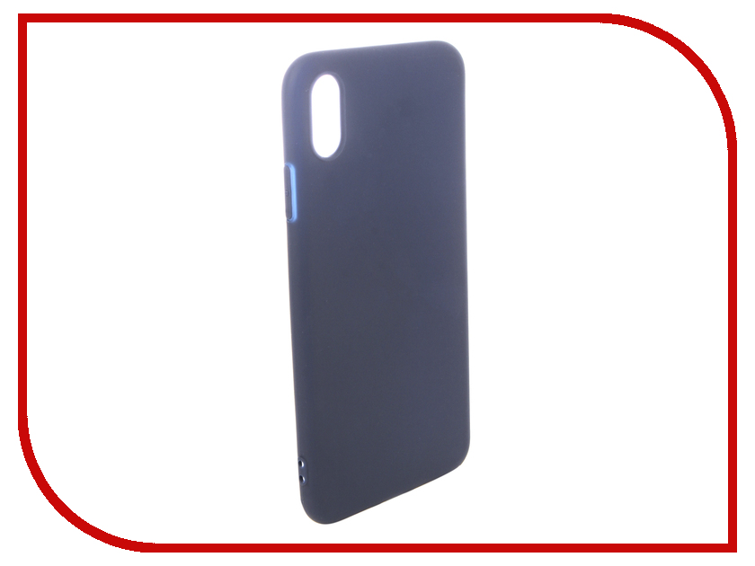 фото Аксессуар Чехол Pero для APPLE iPhone XS Max Soft Touch Blue PRSTC-IXSMBL