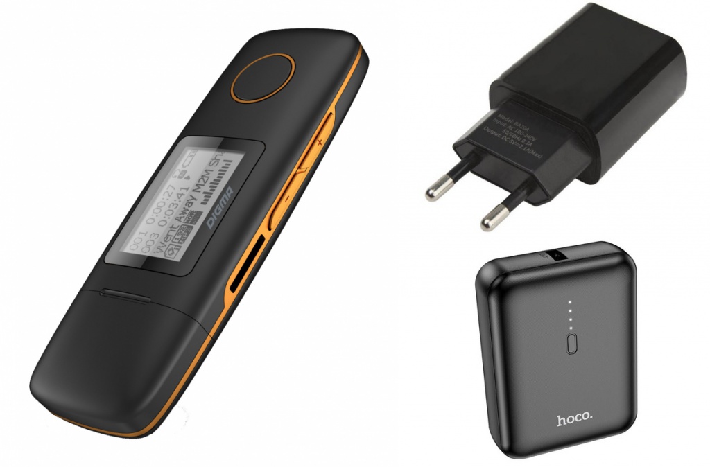 

Плеер Digma U3 - 4Gb Black-Orange Выгодный набор + серт. 200Р!!!