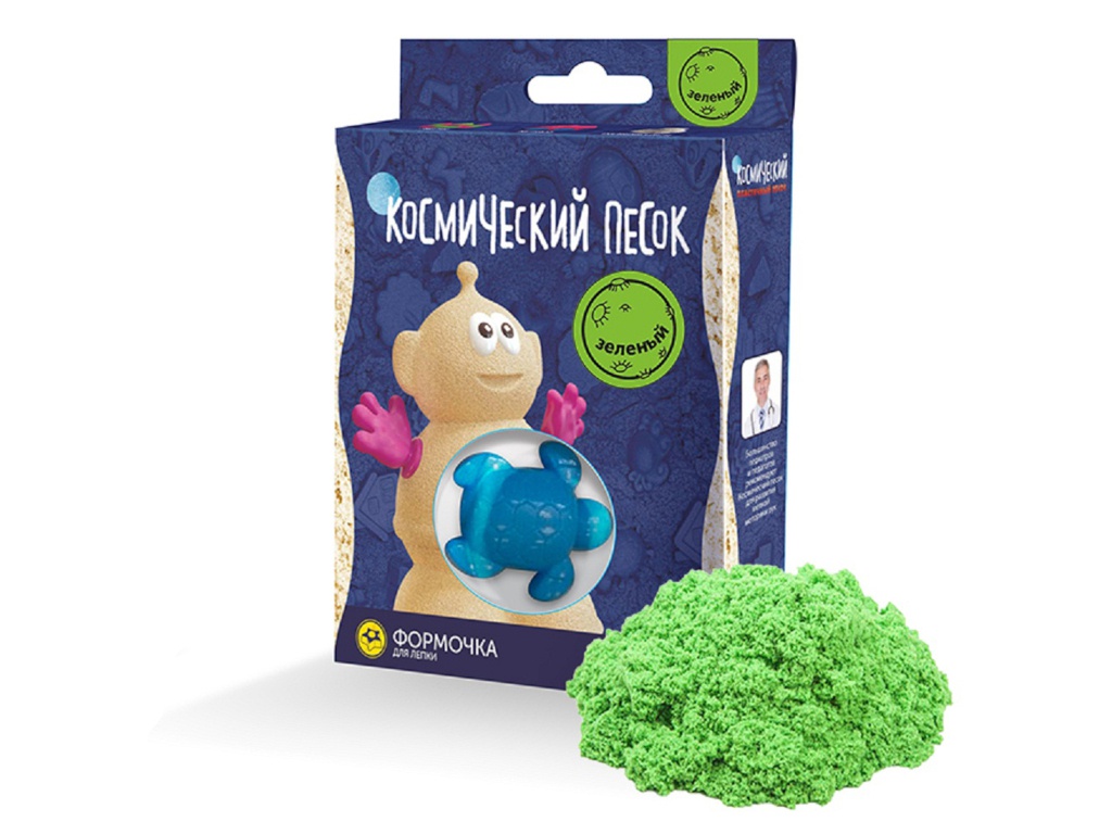 

Набор для лепки Космический песок 150гр Green KP015G, KP015G