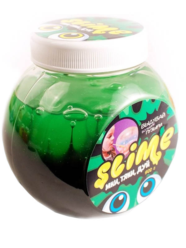 фото Игрушка антистресс Лизун Slime Mega Mix 500гр Black/Green S500-6