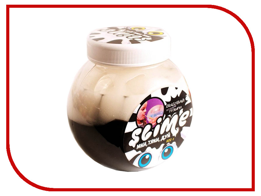 

Игрушка антистресс Лизун Slime Mega Mix 500гр Black/White S500-4, S500-4