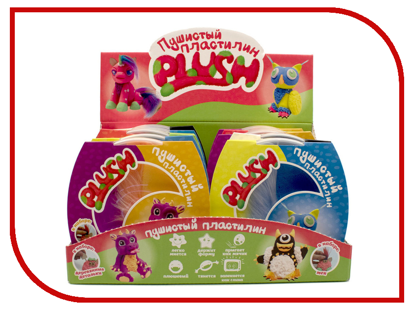 

Набор для лепки Plush 1600гр PL02201805, PL02201805