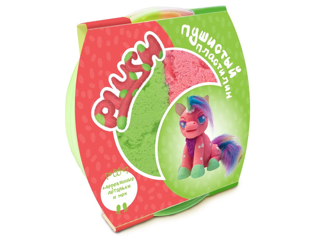 

Набор для лепки Plush 160гр Pink/Green PL02201801, PL02201801