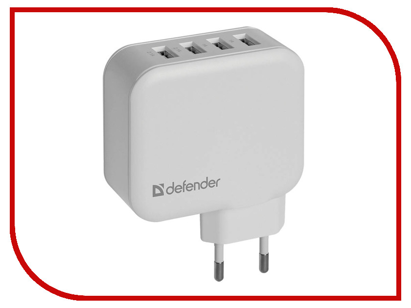 

Зарядное устройство Defender UPA-60 4xUSB 2.1/2.1/1/1A 83544, UPA-60
