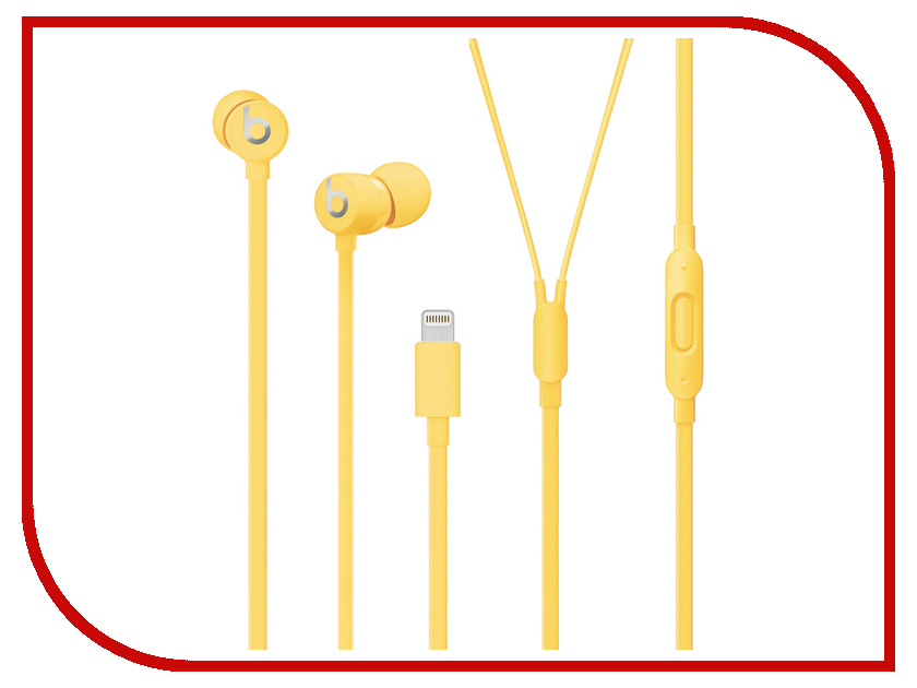 

Beats urBeats3 Earphones with Lightning Connector Yellow MUHU2EE/A, urBeats3 Earphones
