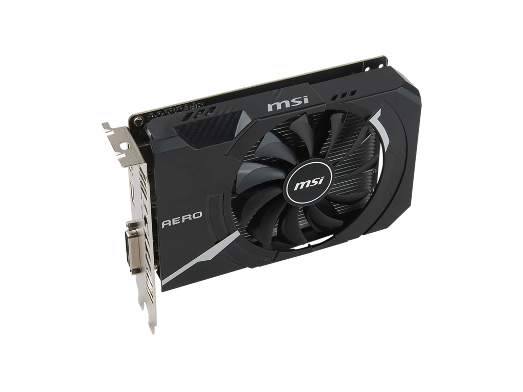 

Видеокарта MSI GeForce GTX 1050 Ti 1341MHz PCI-E 3.0 4096MB 7008MHz 128 bit DVI HDMI HDCP AERO ITX OC V1, GTX 1050 Ti AERO ITX 4G OC