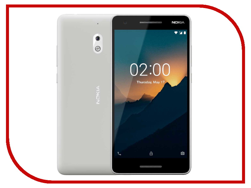 

Сотовый телефон Nokia 2.1 Dual Sim Grey-Silver, 2.1 Dual Sim