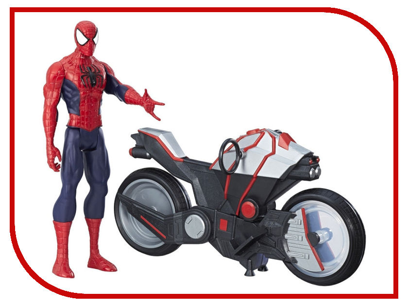 фото Игрушка Hasbro Spider-Man Человек-Паук и мотоцикл B9767EU6