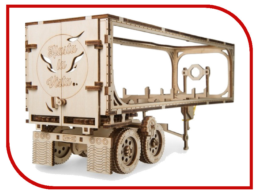

Сборная модель UGears Полуприцеп к модели Тягач VM-03 70057, 70057