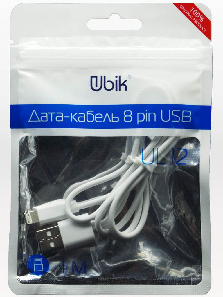 фото Аксессуар Ubik UL12 USB - Lightning 1.0m