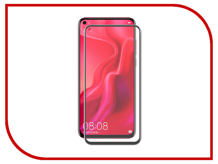 фото Аксессуар Закаленное стекло для Huawei Nova 4 DF Full Screen Black hwColor-87 Df-group