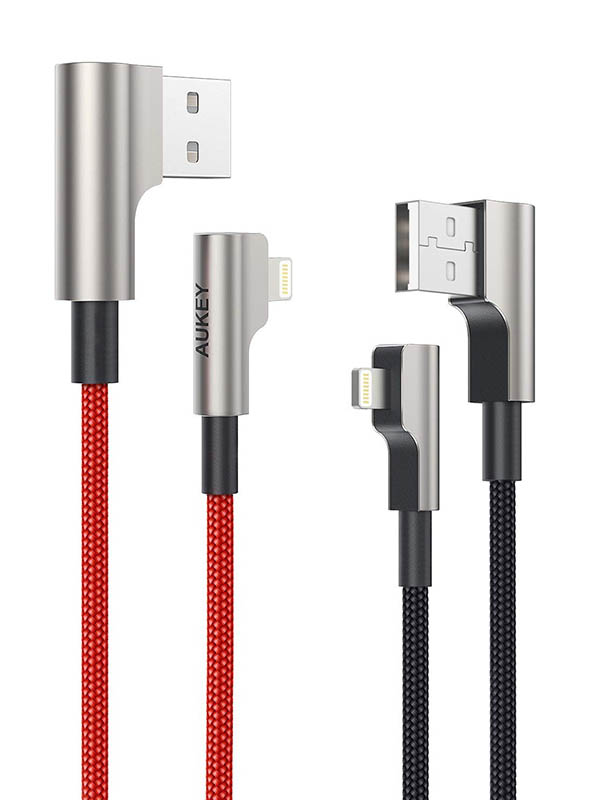 фото Аксессуар Aukey CB-AL04 USB - Lightning 1m Red-Black